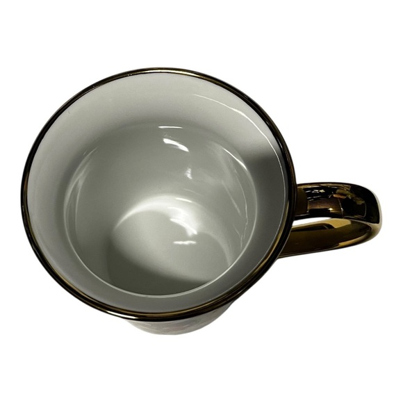 Disney Mickey Mouse "Happiness is a State of Mind" Gold trimmed Mug - Picture 7 of 8